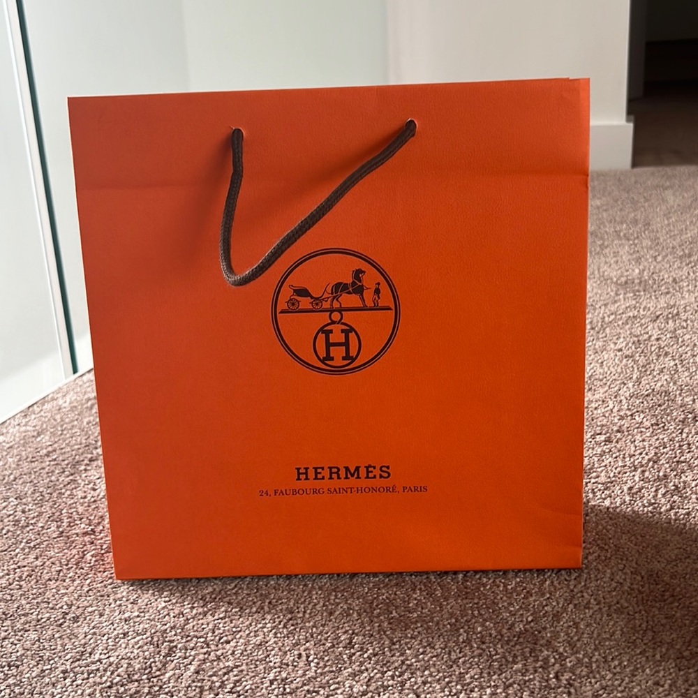 Hermes small paper shopping bag